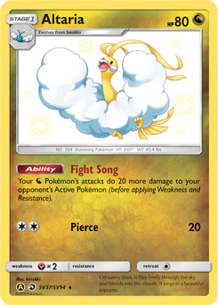 Altaria SV37/SV94 Pokémon card from Hidden Fates for sale at best price