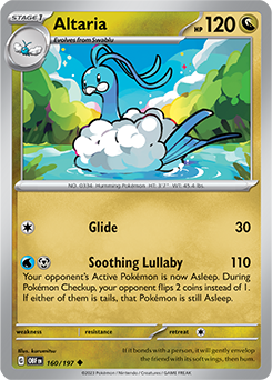 Altaria 160/197 Pokémon card from Obsidian Flames for sale at best price