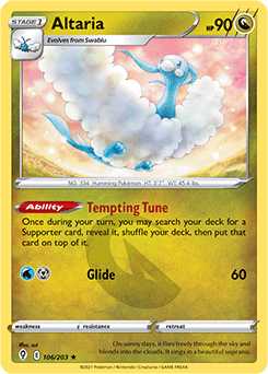 Altaria 106/203 Pokémon card from Evolving Skies for sale at best price
