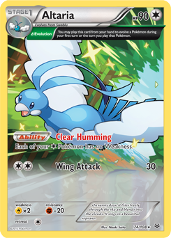 Altaria 74/108 Pokémon card from Roaring Skies for sale at best price
