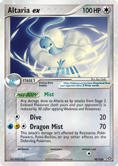 Carte Pokémon Altaria ex 90/106 de la série Ex Emeraude en vente au meilleur prix