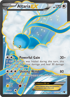 Full Art Pokémon Pokémon card Altaria EX 123/124 from Fates Collide expansion