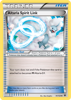 Uncommon Pokémon card Altaria Spirit Link 91/124 from Fates Collide expansion