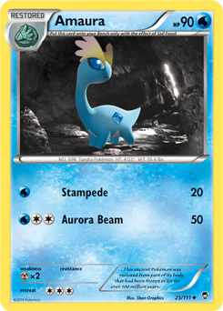 Amaura 25/111 Pokémon card from Furious Fists for sale at best price