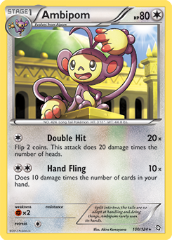 Ambipom 100/124 Pokémon card from Dragons Exalted for sale at best price