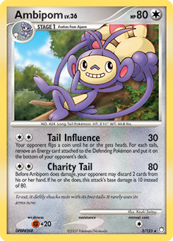 Ambipom 3/123 Pokémon card from Mysterious Treasures for sale at best price