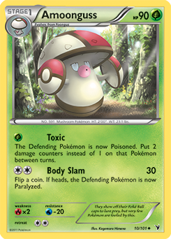 Uncommon Pokémon card Amoonguss 10/101 from Noble Victories expansion