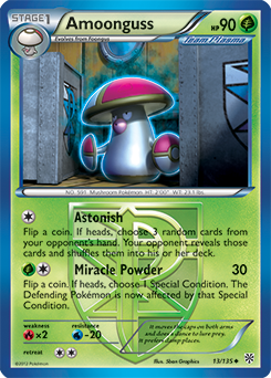 Amoonguss 13/135 Pokémon card from Plasma Storm for sale at best price