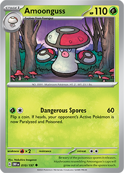 Amoonguss 10/197 Pokémon card from Obsidian Flames for sale at best price