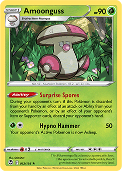 Amoonguss 012/195 Pokémon card from Silver Tempest for sale at best price