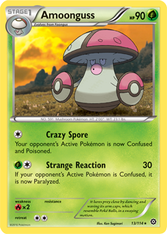 Amoonguss 13/114 Pokémon card from Steam Siege for sale at best price