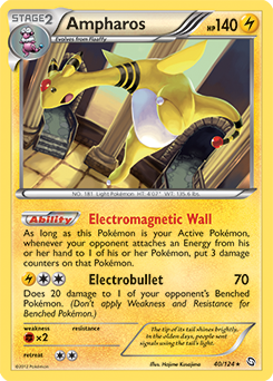 Ampharos 40/124 Pokémon card from Dragons Exalted for sale at best price