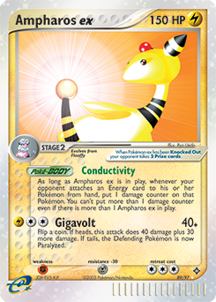 Carte Pokémon Pokémon ex Pharamp ex 89/97 de la série Ex Dragon
