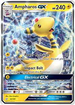 Ampharos GX 43/181 Pokémon card from Team Up for sale at best price