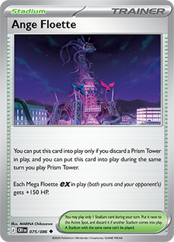 Carte Pokémon Peu commune Ange Floette 75/86 de la série Chaos Ascendant