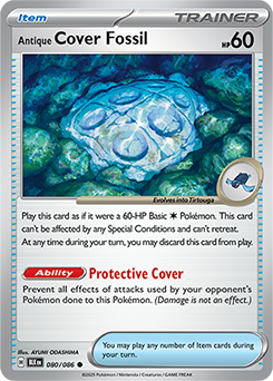 Common Pokémon card Antique Cover Fossil 80/86 from Black Bolt expansion