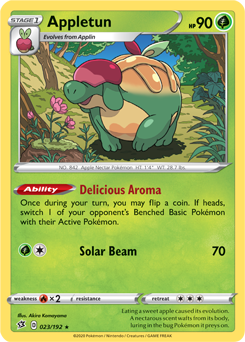 Appletun 23/192 Pokémon card from Rebel Clash for sale at best price