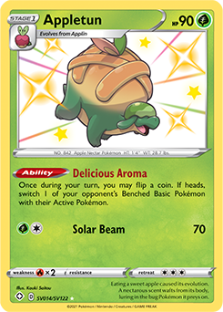 Shining Pokémon Pokémon card Appletun SV014/SV122 from Shining Fates expansion