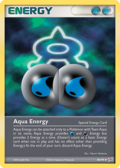 Carte Pokémon Énergie Aqua 86/95 de la série Ex Team Magma vs Team Aqua en vente au meilleur prix