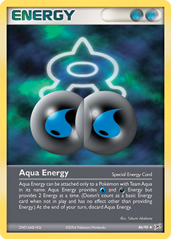 Uncommon Pokémon card Aqua Energy 86/95 from Ex Team Magma vs Team Aqua expansion