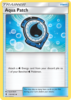 Aqua Patch 119/145 Pokémon card from Guardians Rising for sale at best price
