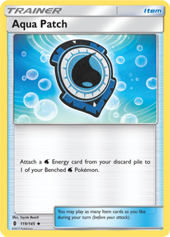 Uncommon Pokémon card Aqua Patch 119/145 from Guardians Rising expansion