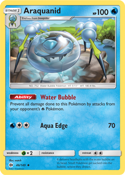 Araquanid 46/149 Pokémon card from Sun & Moon for sale at best price