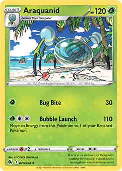 Araquanid 20/264 Pokémon card from Fusion Strike for sale at best price