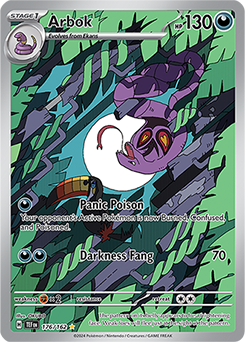 Arbok 176/162 Pokémon card from Temporal Forces for sale at best price
