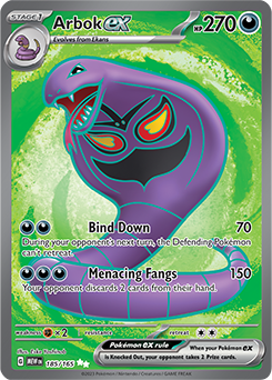 Arbok ex 185/165 Pokémon card from 151 for sale at best price