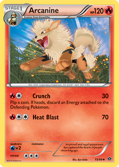 Arcanine 13/99 Pokémon card from Next Destinies for sale at best price