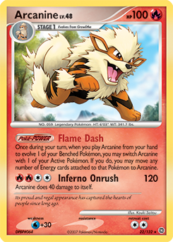 Arcanine 22/132 Pokémon card from Secret Wonders for sale at best price