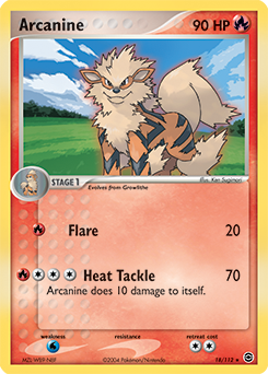 Arcanine 18/112 Pokémon card from Ex Fire Red Leaf Green for sale at best price