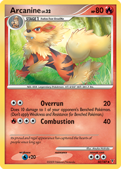 Arcanine 50/147 Pokémon card from Supreme Victors for sale at best price