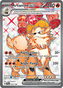 Arcanine ex 224/198 Pokémon card from Scarlet & Violet for sale at best price