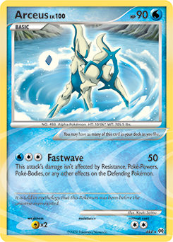 Arceus Holo - Platinum Arceus Pokémon card AR7