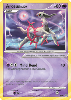 Arceus Holo - Platinum Arceus Pokémon card AR7