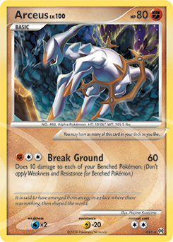 Arceus VSTAR looks similar to the Arceus lvl. X from Platinum Arceus :  r/PokemonTCG