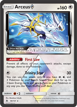 Arceus 96/131 Pokémon card from Forbidden Light for sale at best price