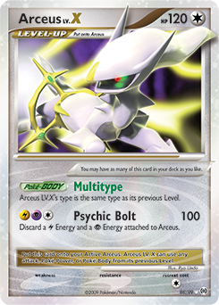 Check the actual price of your Arceus LV.X 96/99 Pokemon card