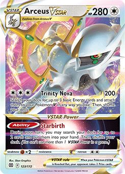 Arceus VSTAR 123/172 Pokémon card from Brilliant Stars for sale at best price