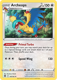 Archeops 147/195 Pokémon card from Silver Tempest for sale at best price