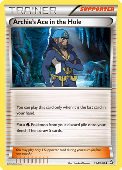 Archie's Ace in the Hole 124/160 Pokémon card from Primal Clash for sale at best price