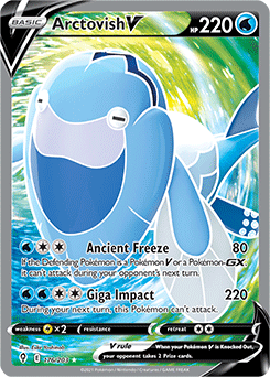 Arcto Vish V 176/203 Pokémon card from Evolving Skies for sale at best price