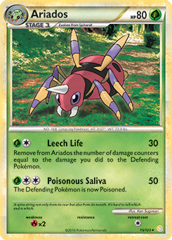 Ariados 15/123 Pokémon card from HeartGold SoulSilver for sale at best price