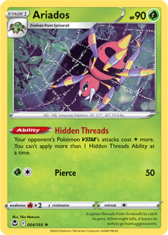 Ariados 004/195 Pokémon card from Silver Tempest for sale at best price