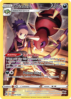 Ariados TG09/TG30 Pokémon card from Brilliant Stars for sale at best price