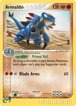 Armaldo 1/100 Pokémon card from Ex Sandstorm for sale at best price