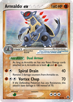 Armaldo EX 84/92 Pokémon card from Ex Legend Maker for sale at best price