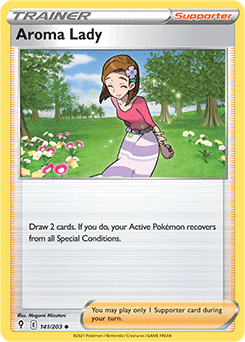 Aroma Lady 141/203 Pokémon card from Evolving Skies for sale at best price